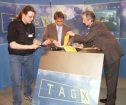 Letzte Vorbereitungen vor der Live-Sendung